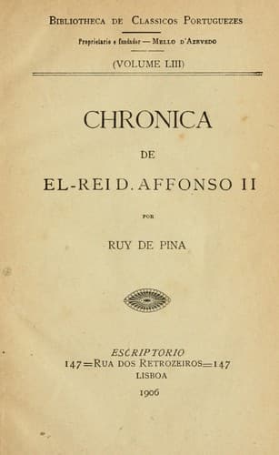 Chronica de el-rei D. Affonso II