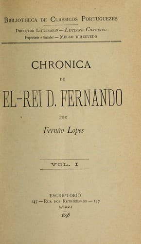 Chronica de el-rei D. Fernando