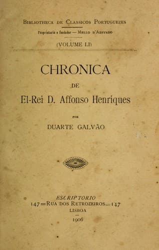 Chronica de el-rei D. Affonso Henriques