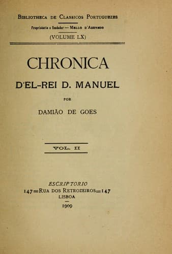 Chronica d'el-rei D. Manuel
