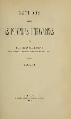 Estudos sobre as províncias ultramarinas
