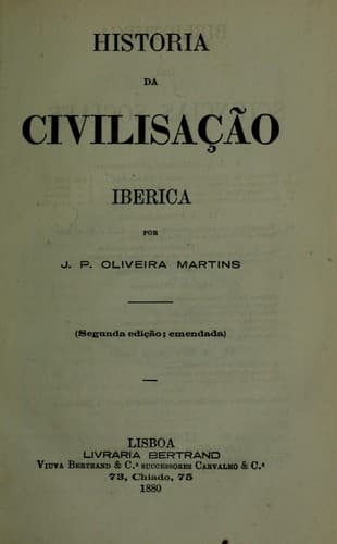 Historia da civilisação iberica