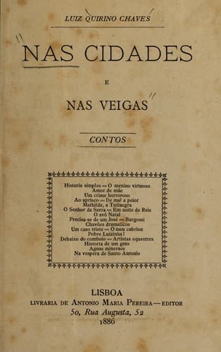Nas cidades e nas veigas: contos