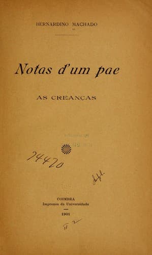 Notas d'um pae: as creanças