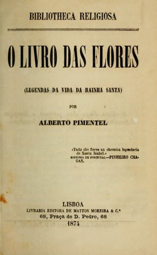 O livro das flores: legendas da vida da rainha santa