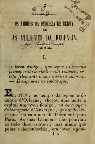 Os amores da duqueza de Bérry: ou, As mulheres da regencia