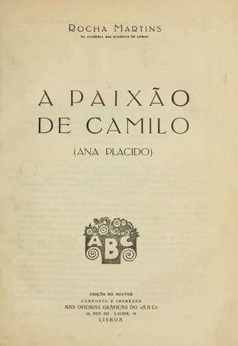 A paixão de Camilo, Ana Placido