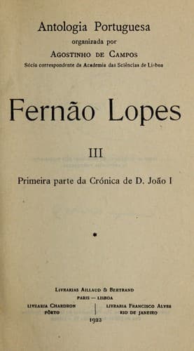 Fernão Lopes: [Obras].