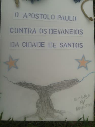 O Apostolo Paulo Contra os Devaneios da Cidade de Santos: Livro e vida, história sobre a vida de um jovem