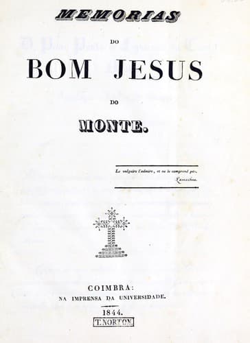 Memorias do Bom Jesus do Monte