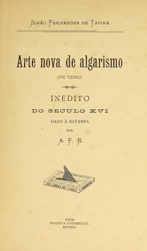 Arte nova de algarismo: (em verso)