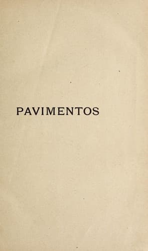 Duas palavras sobre pavimentos