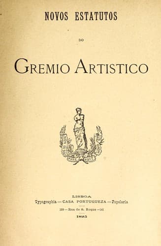 Novos estatutos do Gremio Artistico