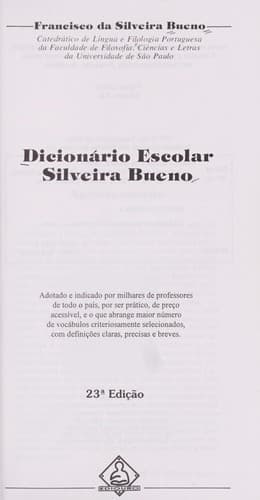 Dicionário Escolar Silveira Bueno
