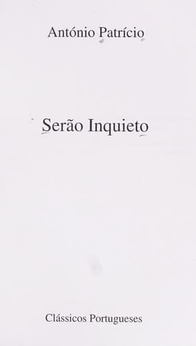 Serão inquieto