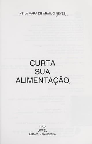 Curta sua alimentac a o