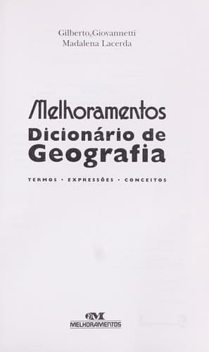 Melhoramentos: Dicionário de Geografia
