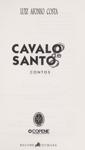 Cavalo de santo: contos