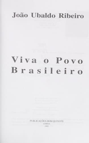 Viva o povo brasileiro