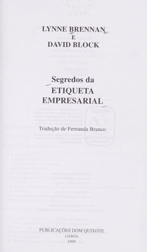 Segredos da etiqueta empresarial