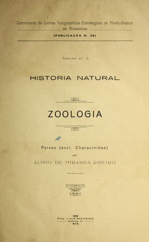 Peixes (excl. Characinidae)