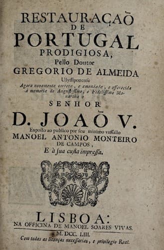 Restauração de Portugal prodigiosa
