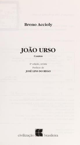 João Urso: contos