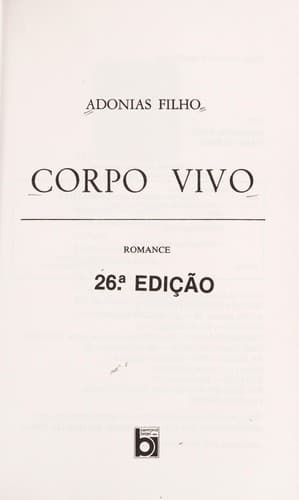Corpo vivo: romance