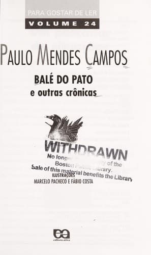 Bale  do pato e outras cro nicas