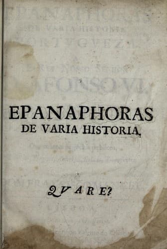 Epanáforas de vária história portuguesa