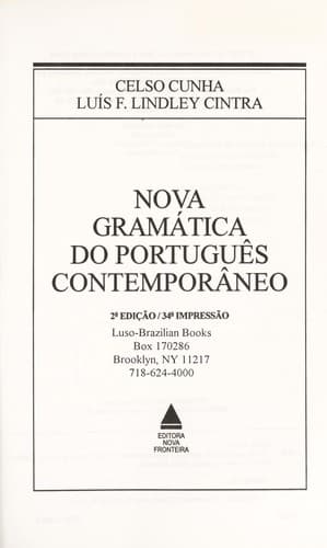 Nova grama tica do portugue s contempora neo