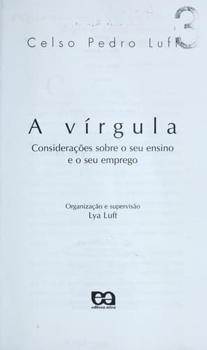 A vi rgula: considerac ʹo es sobre o seu ensino e o seu emprego
