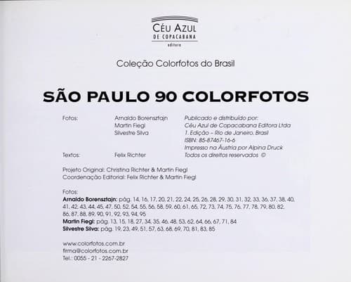 Sa o Paulo: 90 colorfotos