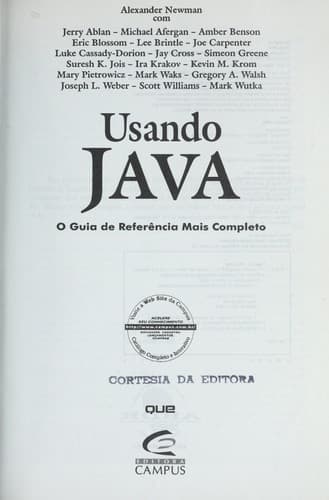 Usando Java: o guia de referencia mais completo