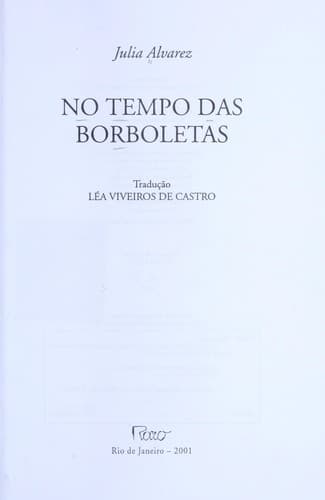 No tempo das borboletas