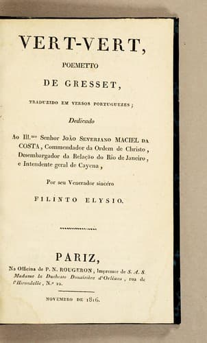 Vert-vert: poemetto de Gresset