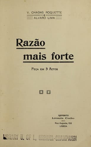 Raza o mais forte: pec ʹa em 3 actos