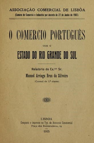 O comercio portugue s com o estado do Rio Grande do Sul