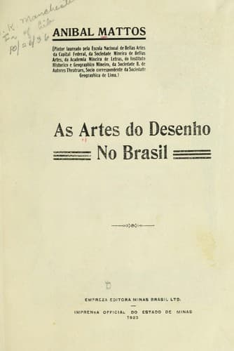 As artes de desenho no Brasil