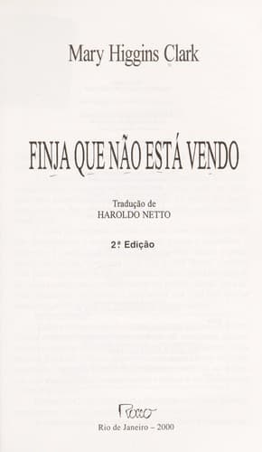 Finja que Não Está Vendo