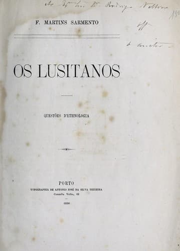 Os Lusitanos: questões d'ethnologia