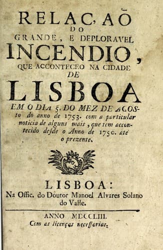 Relaçaõ dos favores que Deos Nosso Senhor faz a Portugal pela sua sagrada imagem dos Passos do Convento da Graça de Lisboa