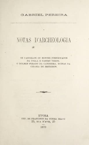 Notas d'archeologia