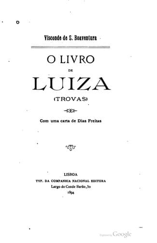 O livro de Luiza (trovas)