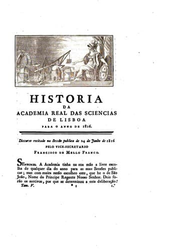 Historia e memorias da Academia Real das Sciencias de Lisboa