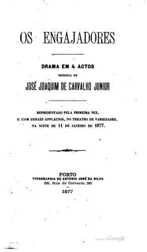 Os engajadores: drama em 4 actos