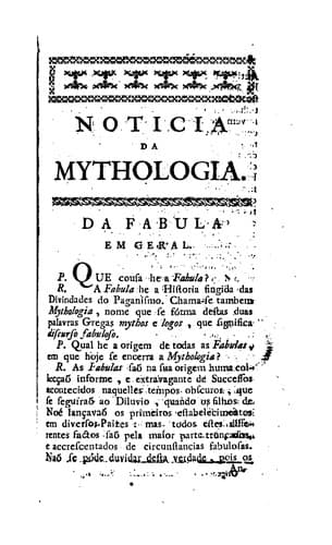 Noticia da mythologia