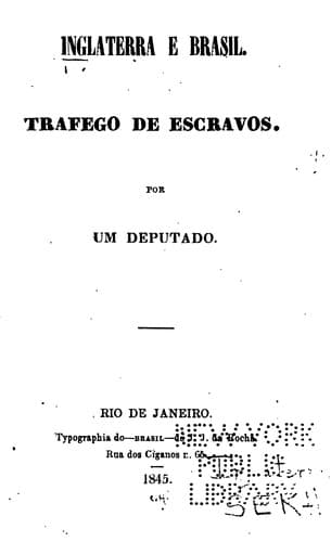 Inglaterra e Brasil: Trafego de escravos