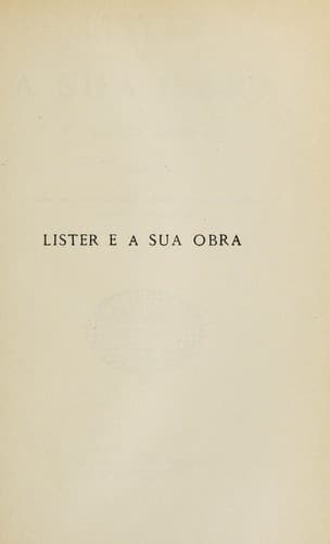 Lister e a sua obra