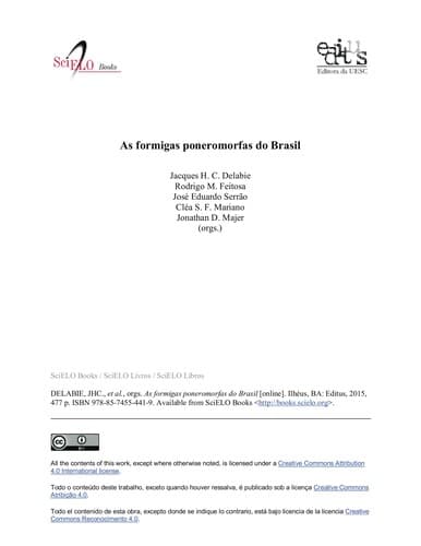 As formigas poneromorfas do Brasil